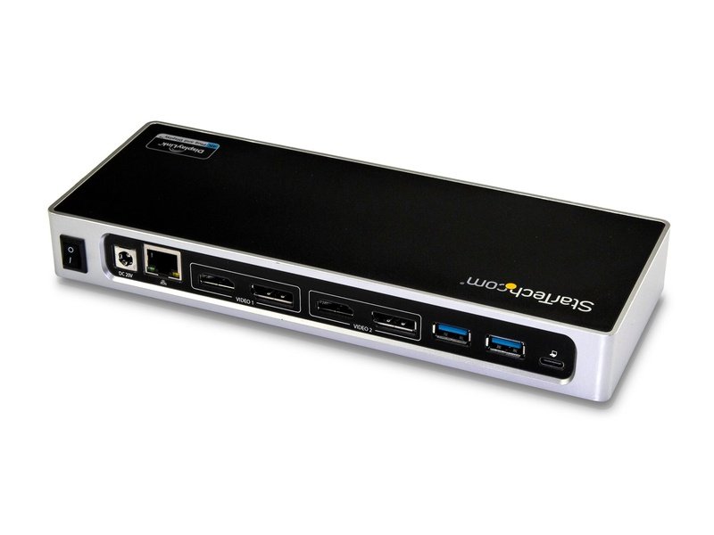 StarTech USB 3.0 4K Dock Triple Display DP 2 HDMI USB 5 RJ45 Lock
