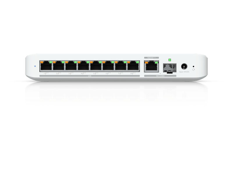 Ubiquiti Flex 2.5G PoE, 8-port 2.5 GbE PoE++ Switch,10 GbE RJ45/SFP+ Combination Uplink Port,Powered With PoE+++ or AC,