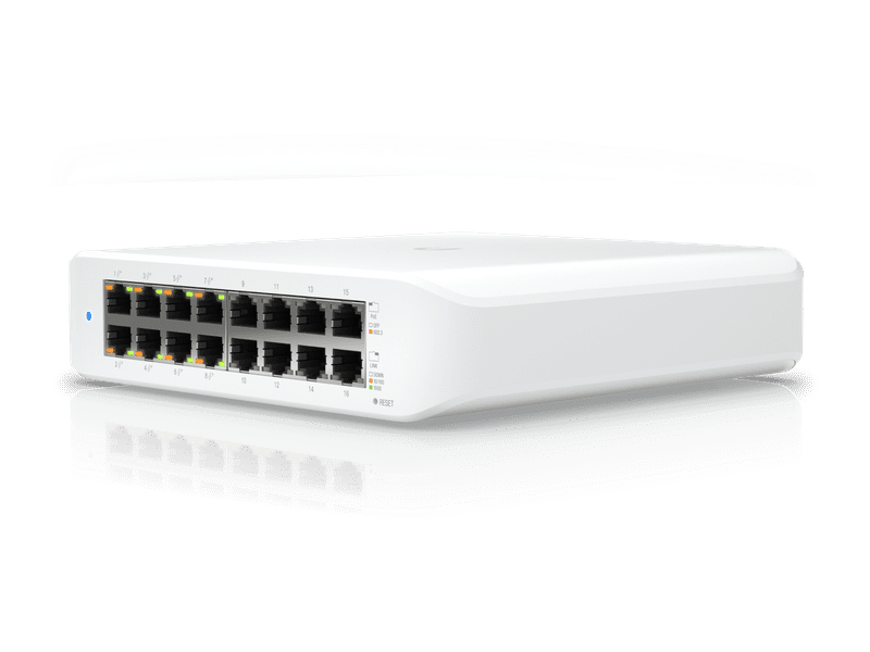 Ubiquiti UniFi Switch Lite 16 Ports Gigabit Switch, PoE+