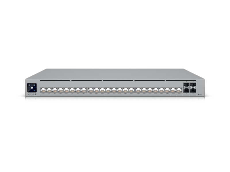 Ubiquiti Pro HD 24 PoE,Professional-grade, Layer 3 Etherlighting Switch, 2 10 GbE PoE++, 22 2.5 GbE PoE++, 4 10G SFP+ Ports.