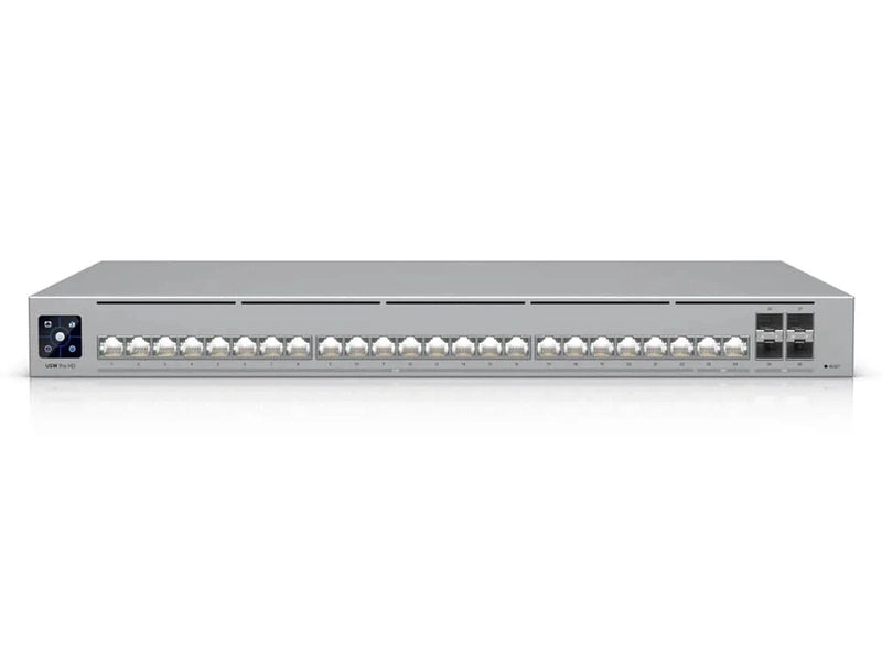 Ubiquiti USW-Pro-HD-24 Professional-grade, Layer 3 Etherlighting Switch, 2 10 GbE, 22 2.5 GbE, 4 10G SFP+ Ports,