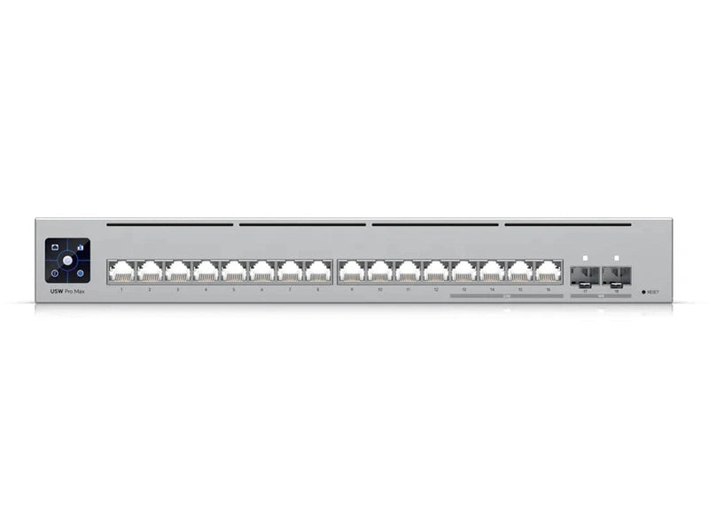 Ubiquiti UniFi Network Pro Max 16 Switch 16-port Layer 3 Etherlighting, 2.5GbE, Power Supply 5V, 25W