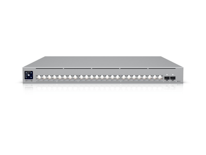 Ubiquiti Pro XG 24 PoE 24-port Layer 3 Etherlighting, PoE+++ Switch, 16 10 GbE, 8 2.5 GbE, 2 25G SFP28 Port