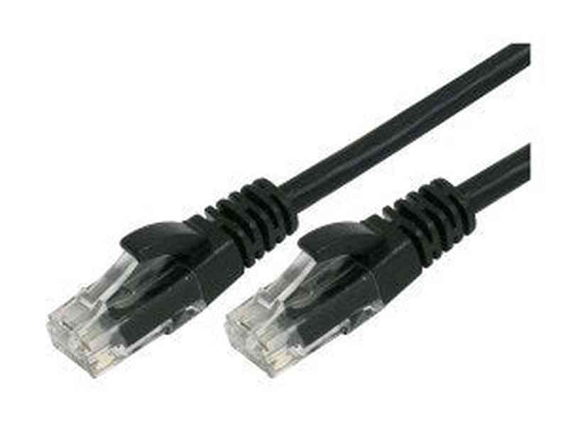 30cm RJ45 Cat 6 Patch Cable - Black