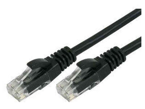 30cm RJ45 Cat 6 Patch Cable, Black - UTP-.3-6B-BLK