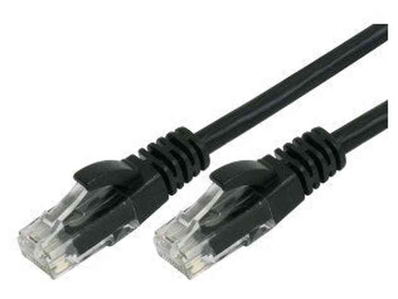 30cm RJ45 Cat 6 Patch Cable - Black
