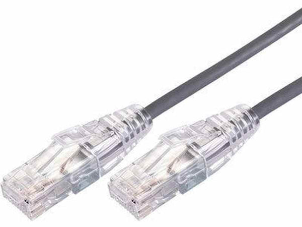 Comsol 30cm 10GbE Ultra Thin Cat 6A UTP Snagless Patch Cable Grey