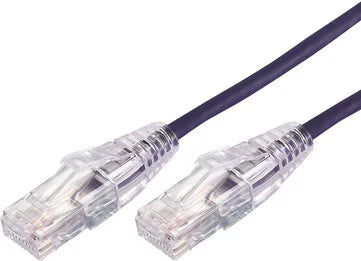 Comsol 30cm 10GbE Ultra Thin Cat 6A UTP Snagless Patch Cable Purple