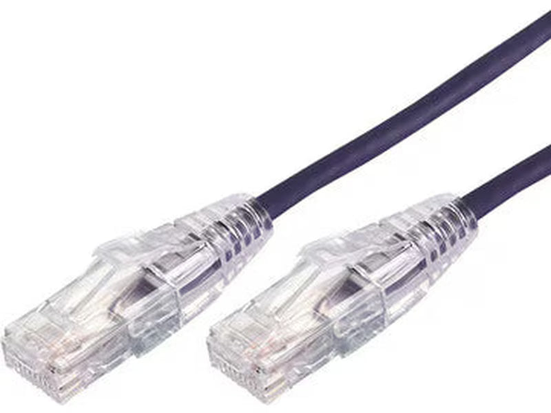 Comsol 30cm 10GbE Ultra Thin Cat 6A UTP Snagless Patch Cable Purple