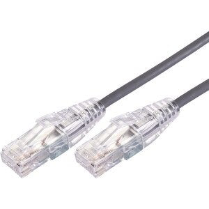 0.5m Ultra Thin Cat 6A UTP Snagless Patch Cable LSZH - Grey