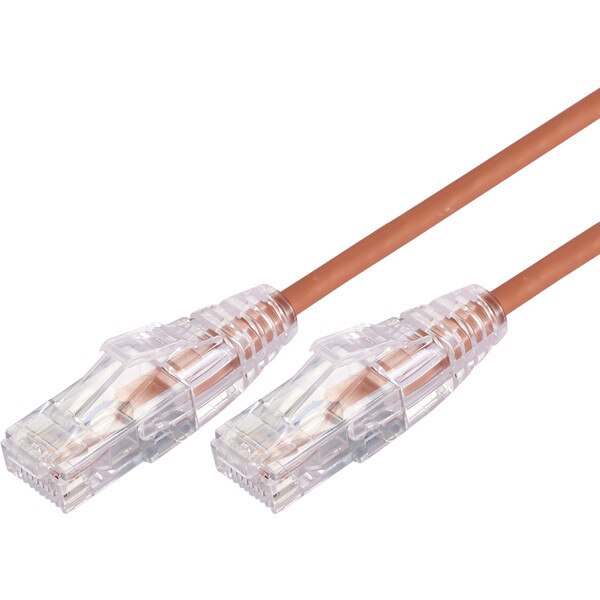 3m Ultra Thin Cat 6A UTP Snagless Patch Cable LSZH - Orange