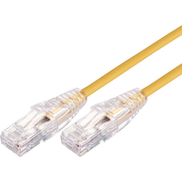 3m Ultra Thin Cat 6A UTP Snagless Patch Cable LSZH - Yellow
