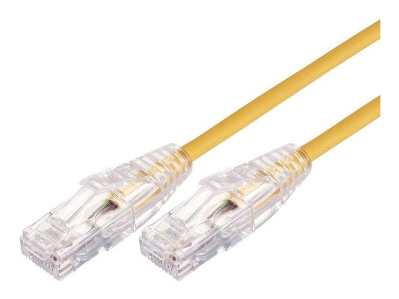 3m Ultra Thin Cat 6A UTP Snagless Patch Cable LSZH - Yellow