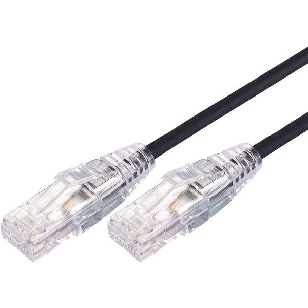 5m Ultra Thin Cat 6A UTP Snagless Patch Cable LSZH - Black