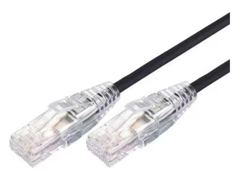 1.5m Ultra Thin Cat 6A UTP Snagless Patch Cable LSZH - Black