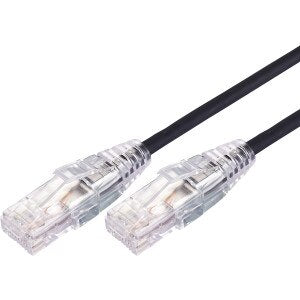1.5m Ultra Thin Cat 6A UTP Snagless Patch Cable LSZH - Black