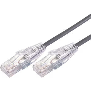 1.5m Ultra Thin Cat 6A UTP Snagless Patch Cable LSZH - Grey