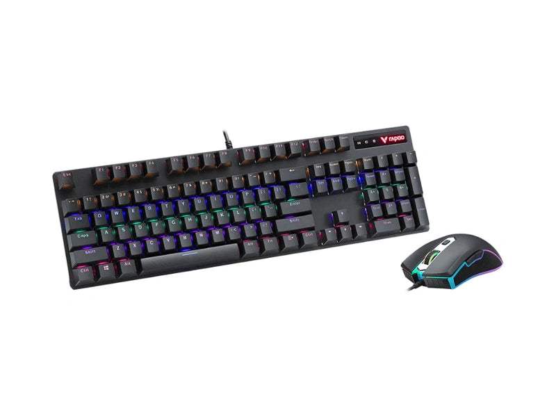 RAPOO V150S Backlit Mechanical Gaming Keyboard & Optical Gaming Mouse