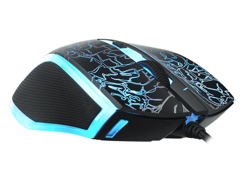 RAPOO V20S Wired LED Optical Gaming Mouse Black - Up to 3000dpi 16m Colour 5 Programmable Buttons LS