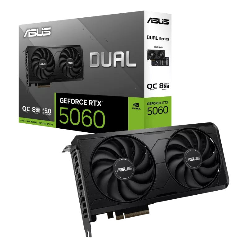 ASUS Dual GeForce RTX 5060 EVO OC Edition 8GB GDDR7 Graphics Card