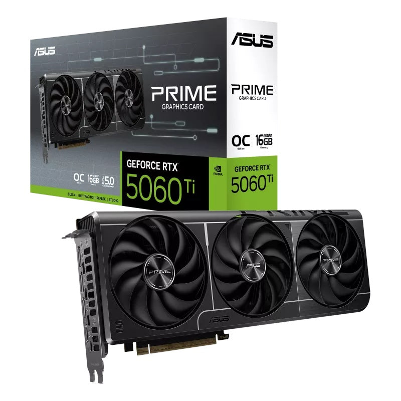 ASUS PRIME GeForce RTX 5060 Ti OC Edition 16GB GDDR7 Graphics Card