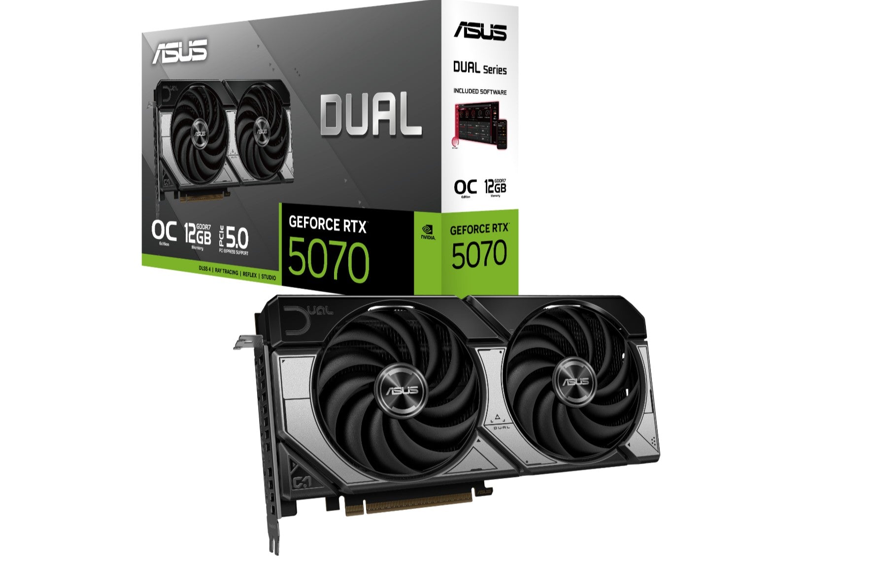 ASUS DUAL GeForce RTX5070 12GB GDDR7 OC Edition Graphic Card