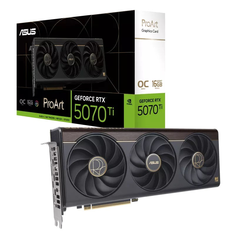 ASUS ProArt GeForce RTX 5070 Ti OC Edition 16GB GDDR7 Graphics Card