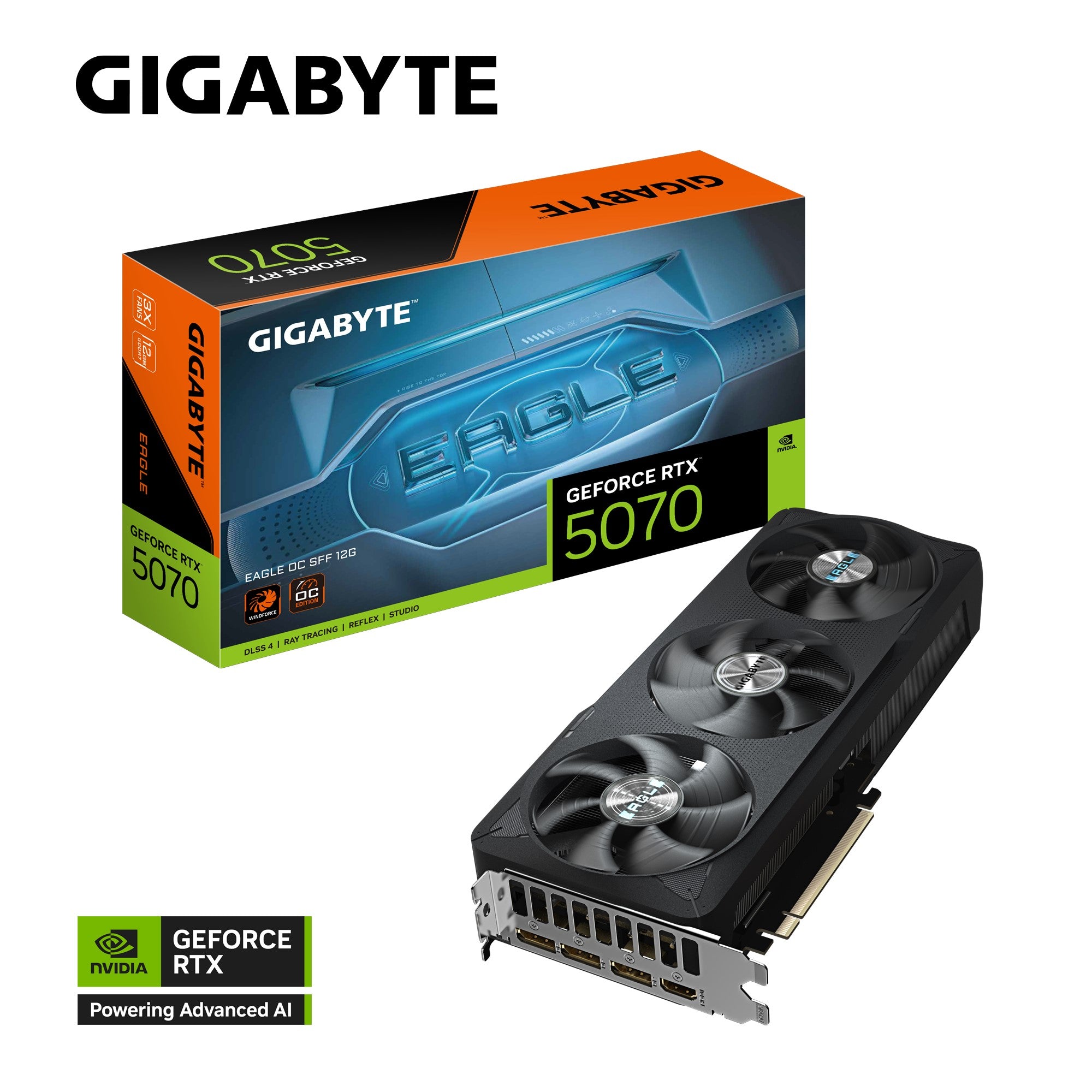 Gigabyte GeForce RTX™ 5070 EAGLE OC SFF 12G GDDR7 Graphic Card