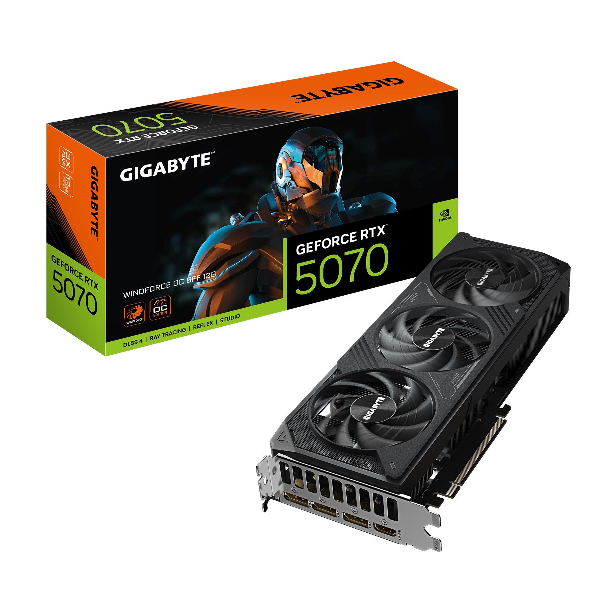 Gigabyte GeForce RTX 5070 WINDFORCE OC SFF 12G GDDR7 Graphic Card
