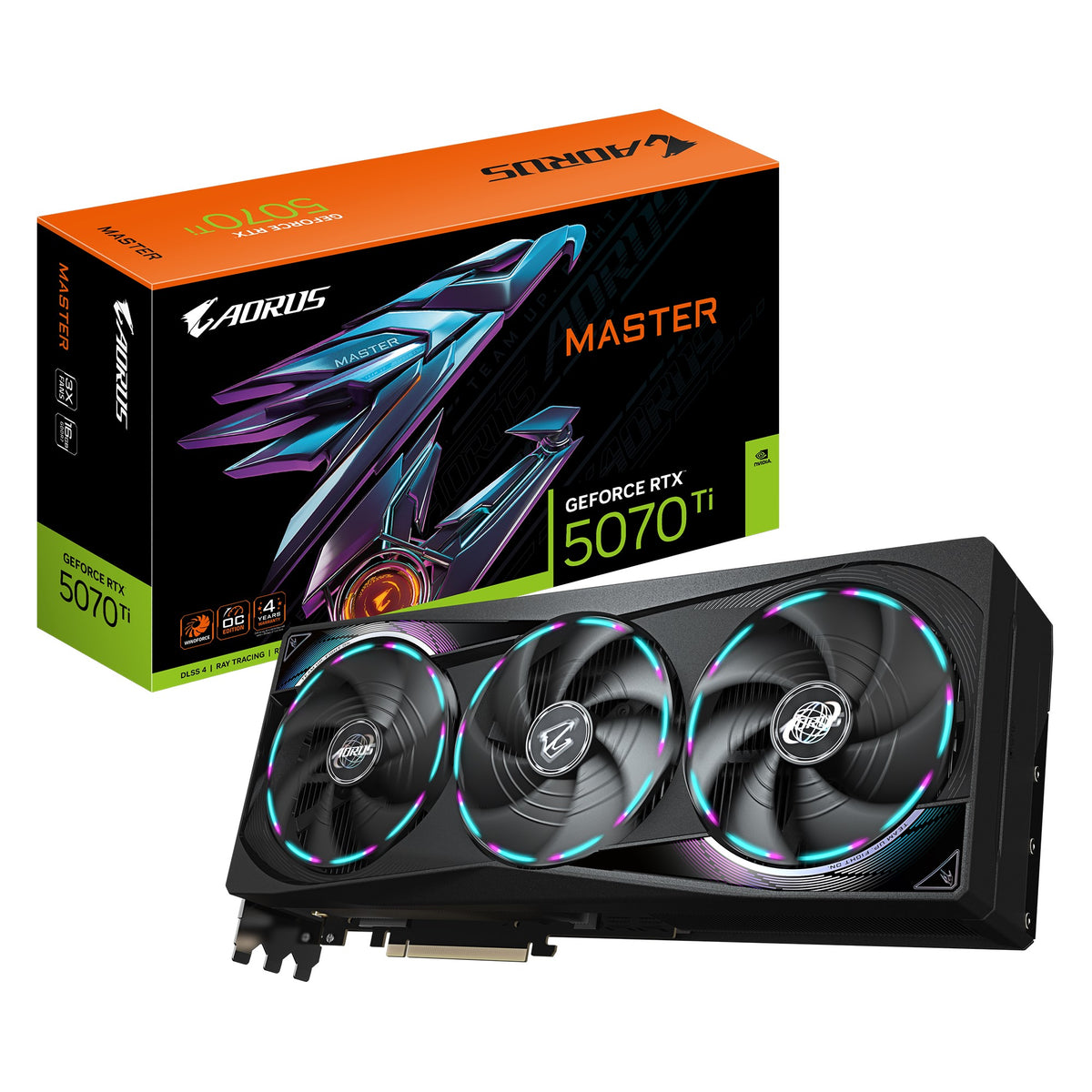 Gigabyte AORUS GeForce RTX™ 5070 Ti MASTER 16G GDDR7 Graphic Card