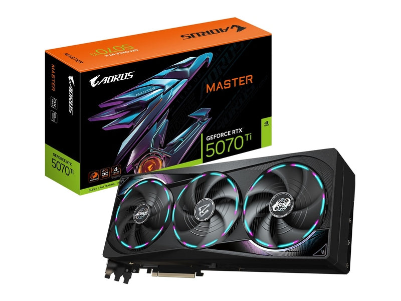 Gigabyte AORUS GeForce RTX™ 5070 Ti MASTER 16G GDDR7 Graphic Card