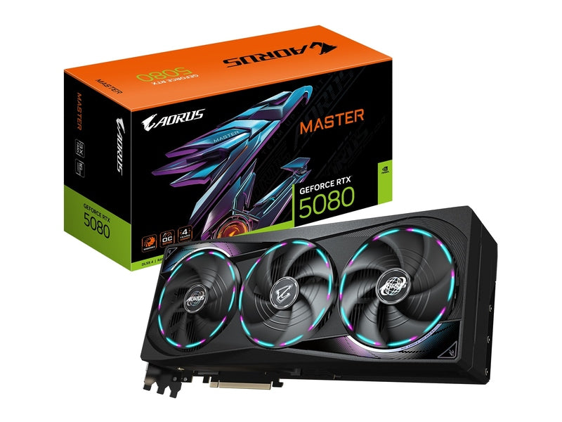 Gigabyte AORUS GeForce RTX™ 5080 Master 16G GDDR7 Graphic Card