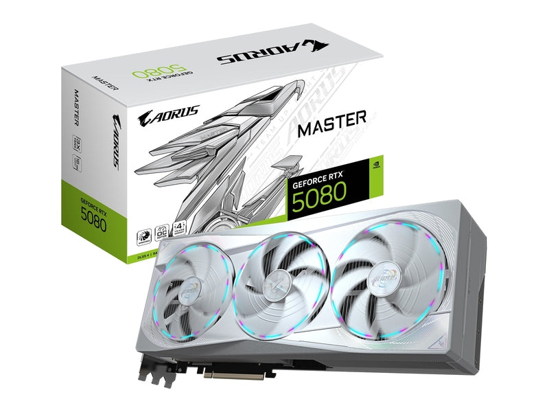 Gigabyte AORUS GeForce RTX™ 5080 MASTER ICE 16G GDDR7 Graphic Card