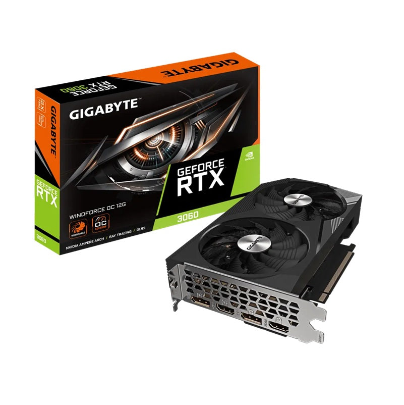 Gigabyte GeForce RTX3060 WINDFORCE OC 12G GDDR6 v2 Graphics Card