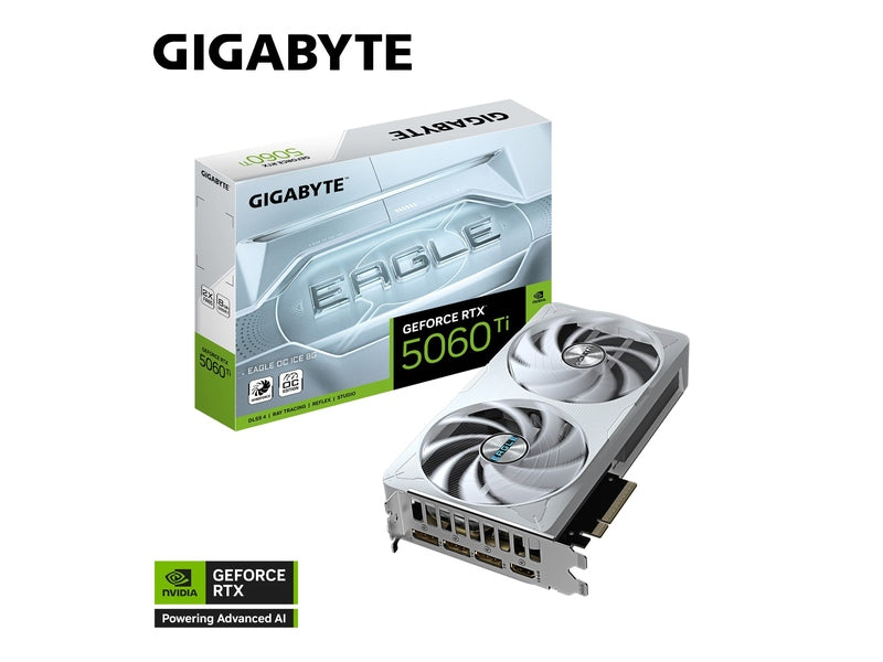 Gigabyte GeForce RTX™ 5060 Ti EAGLE OC ICE 8G GDDR7 Graphic Card