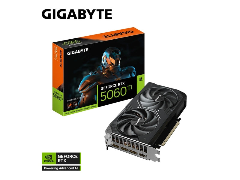 Gigabyte GeForce RTX™ 5060 Ti WINDFORCE MAX OC 8G GDDR7 Graphic Card