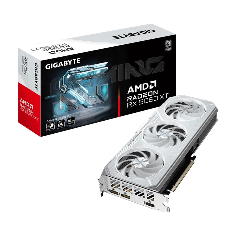 Gigabyte Radeon RX 9060 XT GAMING OC ICE 16G GDDR6 Graphic Card