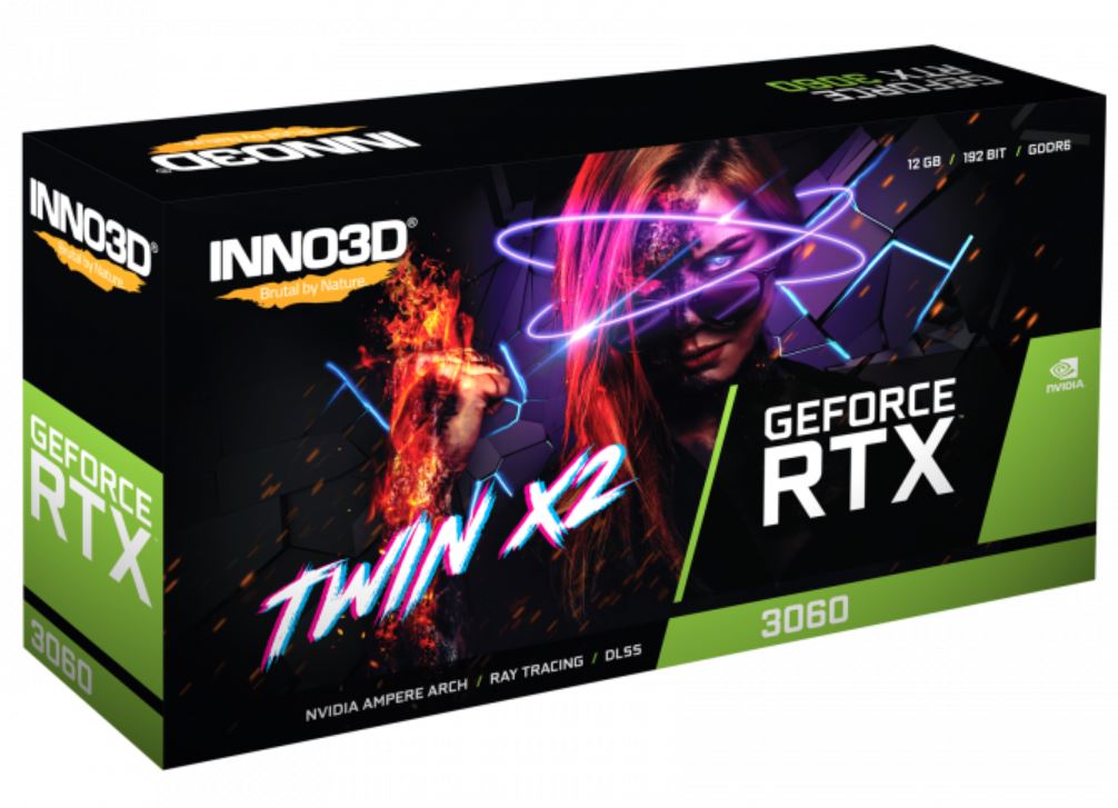 INNO3D GeForce RTX 3060 TWIN X2 12G GDDR6 Graphic Card