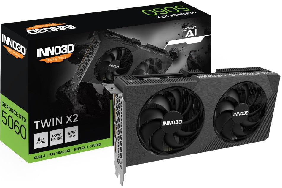 INNO3D GeForce RTX 5060 TWIN X2 OC V2 8GB GDDR7 Graphic Card