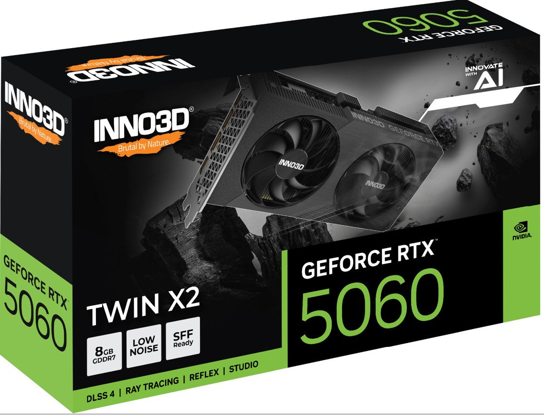 INNO3D GeForce RTX 5060 TWIN X2 8GB GDDR7 Graphics Card