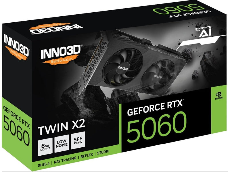 INNO3D GeForce RTX 5060 TWIN X2 8GB GDDR7 Graphics Card