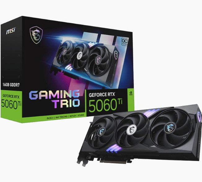 MSI GeForce RTX 5060 Ti 16GB GDDR7 GAMING TRIO OC Graphic Card
