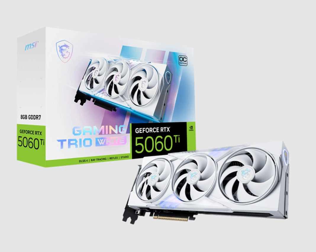 MSI GeForce RTX 5060 Ti 8G GAMING TRIO OC WHITE GDDR7 Graphic Card