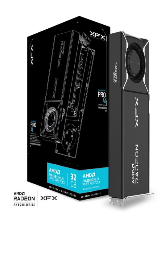 XFX AMD Radeon AI Pro R9700 Blower 32GB GDDR6 Graphic Card