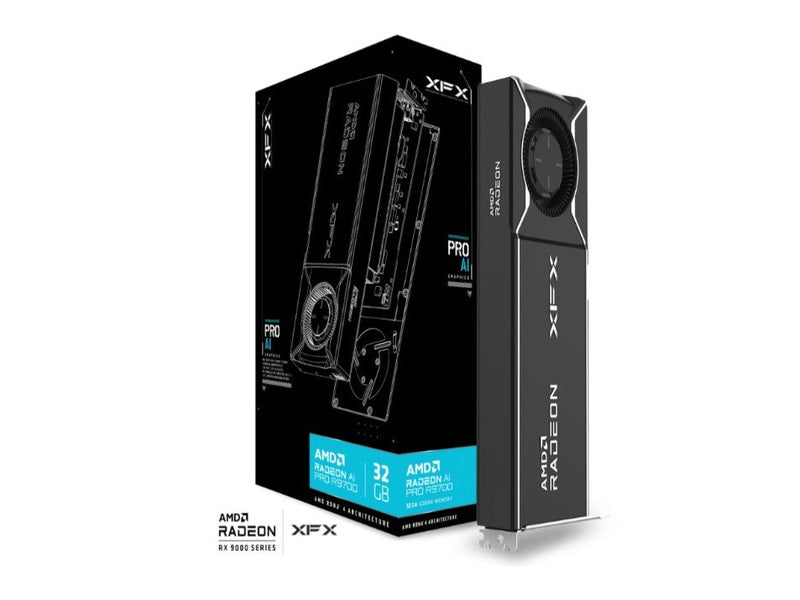 XFX AMD Radeon AI Pro R9700 Blower 32GB GDDR6 Graphic Card