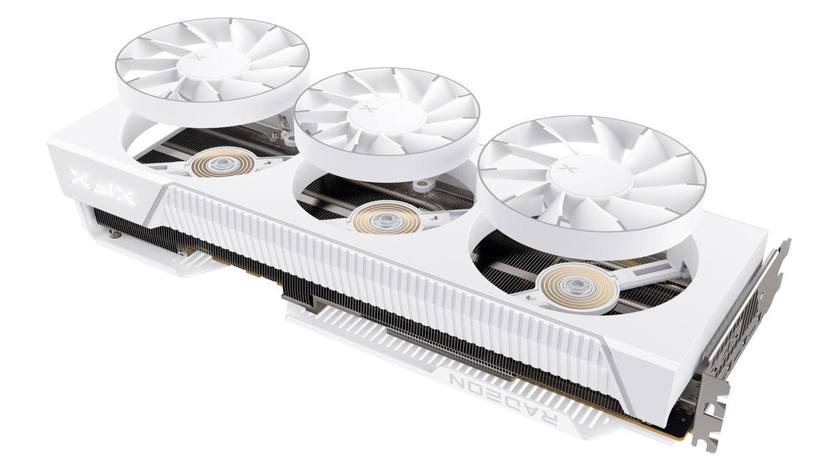 XFX Mercury AMD Radeon RX 9070XT OC White Magnetic Air Edition with RGB 16GB GDDR6 HDMI 3xDP Video Card