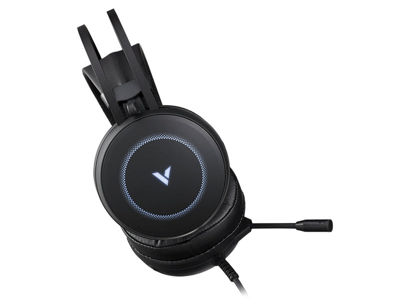 RAPOO VH160 Headset 7.1 Surround Sound Stereo Headphone USB Microphone Breathing RGB LED Lightweight, PC Gaming