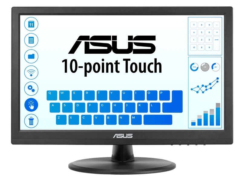 ASUS 16" 16:9 IPS FHD LED 5MS 60Hz HDMI VGA VESA TILT Touch 3YR