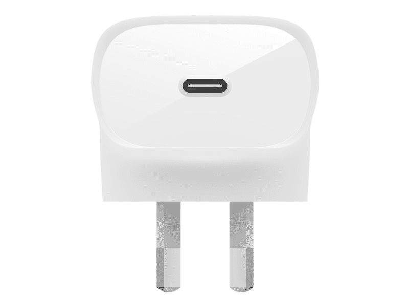 Belkin 1 Port Wall Charger W/ PPS 30W USB-C PD White