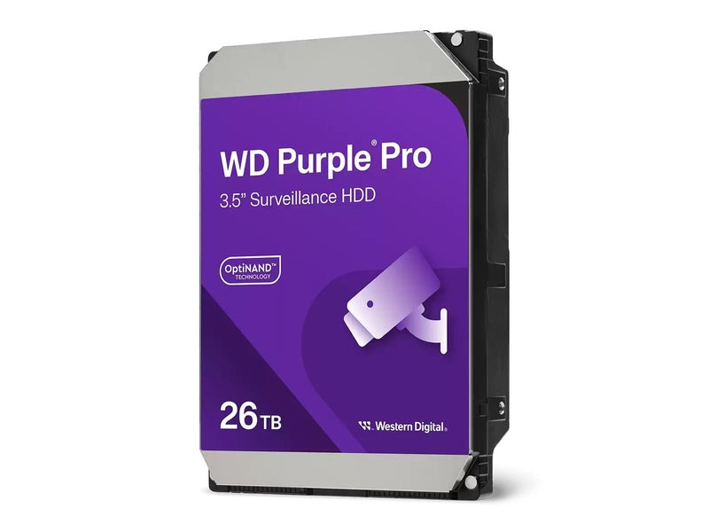 WD Purple Pro 26TB 3.5" Surveillance HDD SATA 7200RPM 512MB